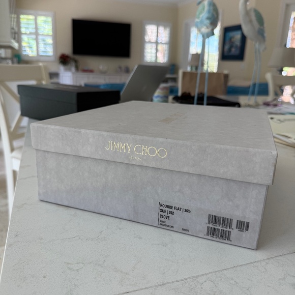 Jimmy Choo Rourke Flat Suede Boot in Clove- Size 6.5 - Picture 4 of 4